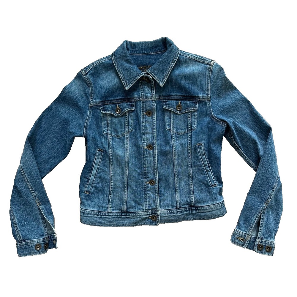 Ralph Lauren Jeans Co Premium Jacket Sz M Cotton Stretch Button Down